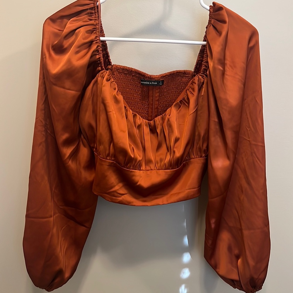 Abercrombie & Fitch Rust Crop Top